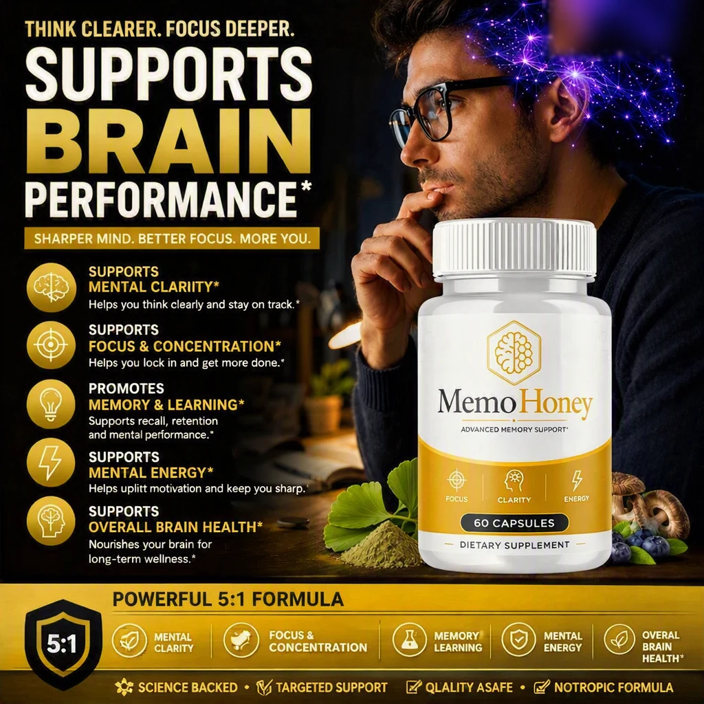 MemoHoney supports brain performance, memory and focus